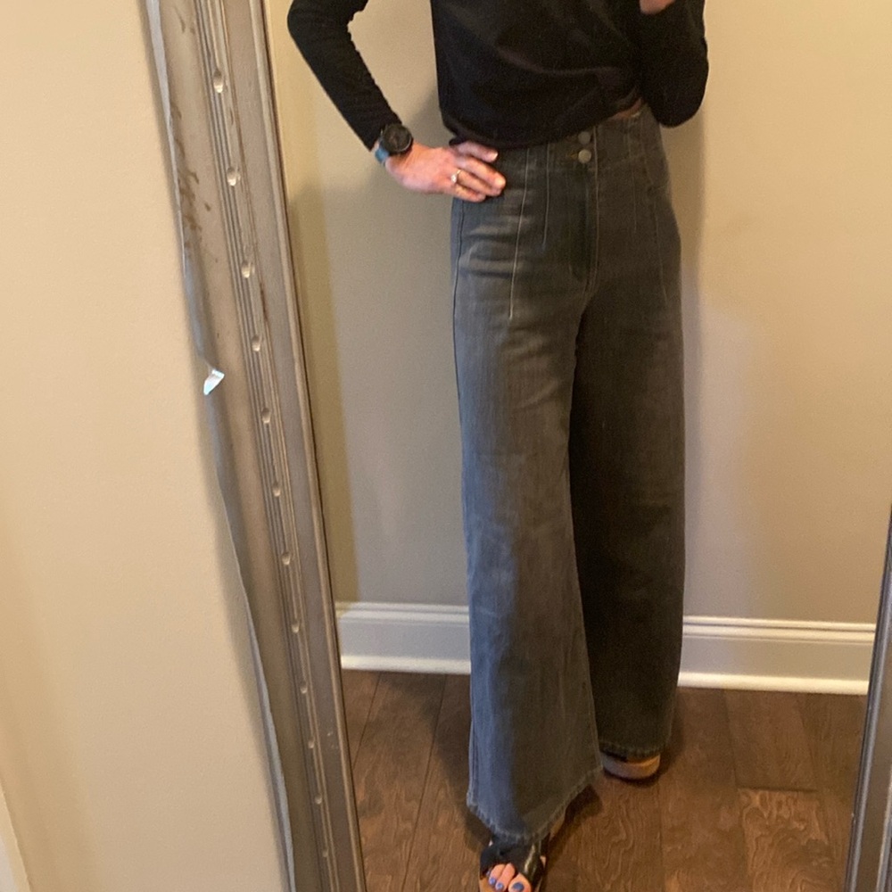 Cute High Waisted Wide Leg Pants - Picture 5 of 11